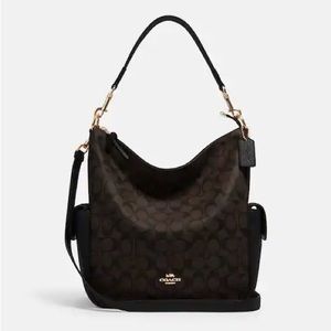 NWT COACH Pennie Shoulder Bag In Signature Canvas